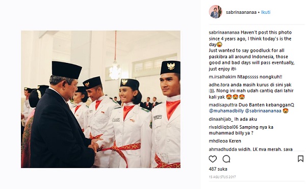 Sabrina Daniel dari SMAK PENABUR Gading Serpong terpilih menjadi salah satu anggota Pasukan Pengibar Bendera Pusaka (Paskibraka) Nasional 2013