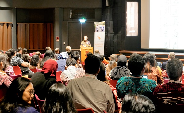 Ambassador of the Kingdom of the Netherlands to Indonesia, Lambert Grijns, Erasmus Huis, Jakarta, Tuesday, 10 September 2019 di acara 20 tahun StuNed