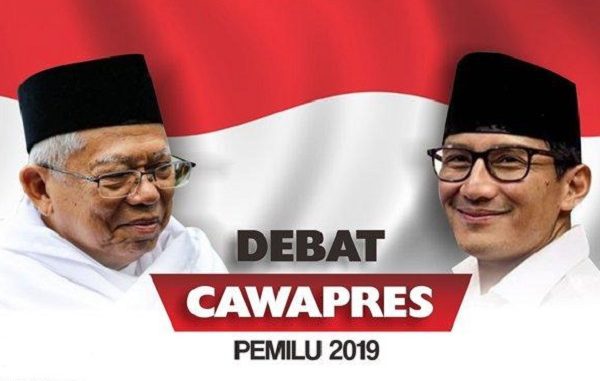 Debat Cawapres 2019: Ma'ruf Amin Vs Sandiaga Uno