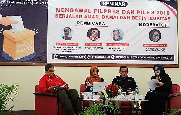 Seminar Pendidikan Politik di Universitas 17 Agustus 1945 Jakarta