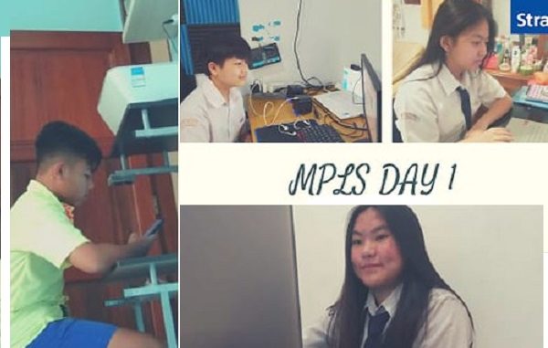 Peserta didik baru mengikuti Masa Pengenalan Lingkungan Sekolah (MPLS) SMA Strada St. Thomas Aquino secara virtual pada 13-15 Juli 2020