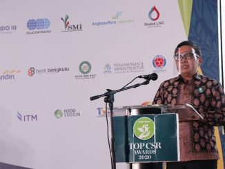 Wakil Menteri Lingkungan Hidup dan Kehutanan (Wamen LHK), Alue Dohongmmenjadi pembicara kunci TOP CSR Awards 2020 di Sultan Hotel Jakarta, Rabu, 29 Juli 2020