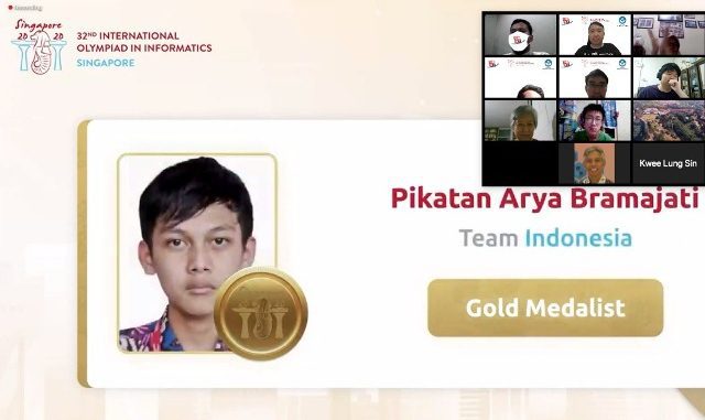 Tim Indonesia Raih Empat Medali di International Olympiad in Informatics 2020. (Dok.Puspresnas)