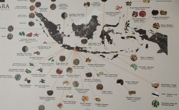 Peta Jalur Rempah di Indonesia