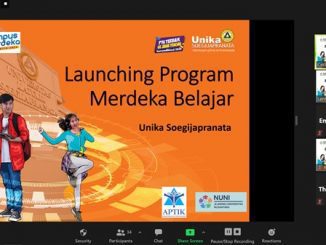 Pelaksanaan Launching Program MBKM di Unika Soegijapranata secara virtual