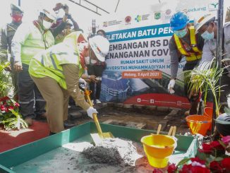 Peletakan batu pertama Rumah Sakit UMM khusus penanganan Covid-19