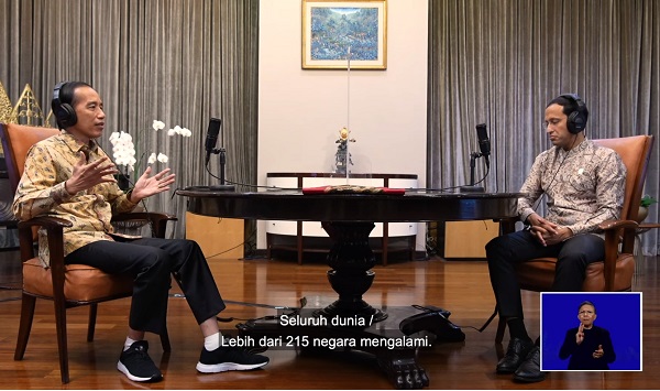 Podcast Hardiknas 2021 Presiden Jokowi dan Mas Menteri Nadiem Makarim, Minggu, 2 Mei 2021