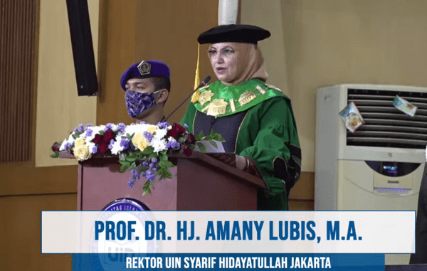 Rektor Universitas Islam Negeri (UIN) Syarif Hidayatullah Jakarta, Prof. Dr. Hj. Amany Burhanuddin Umar Lubis, Lc., M.A.