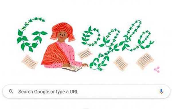 Google doodle Sariamin Ismail. (KalderaNews.com/y.prayogo)
