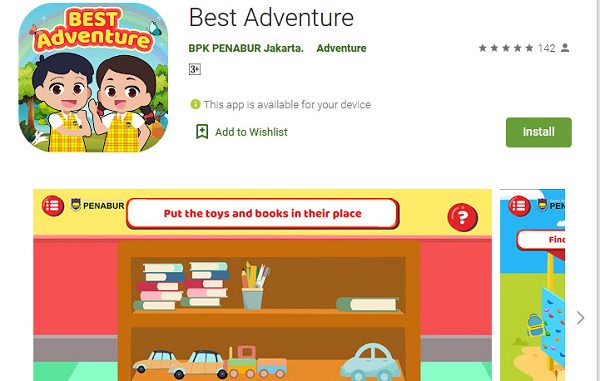Gim BEST Adventure besutan BPK PENABUR Jakarta di Play Store