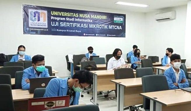 Universitas Nusa Mandiri (UNM) menggelar kegiatan sertifikasi kompetensi untuk mahasiswanya. (KalderaNews.com/Dok.UNM)