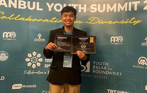 Ilham Muhammad peraih Mahasiswa Berprestasi Nasional 2022 kategori sarjana. (dok.Pribadi)