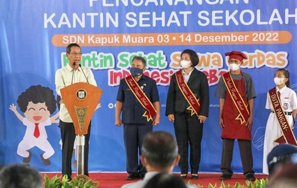 Heru Budi mencanangkan kantin sehat. (Dok. PemprovDKIJakarta)