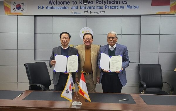 Penandatanganan Memorandum of Understanding (MoU) di Kampus II Incheon pada Selasa, 17 Januari 2023 (KalderaNews/Ist)