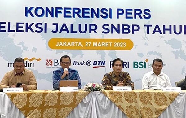 Konferensi pers pengumuman SNBP 2023. (Ist.)