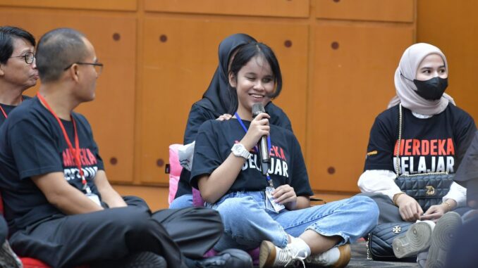 Narasumber di acara Bincang Talenta Berprestasi Tahun 2023 dengan tema “Bersama Mas Menteri Bangkitkan Prestasi Pemuda Indonesia” pada Selasa, 23 Mei 2023