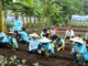 para peserta penanaman pohon yang mayoritas adalah anak-anak difabel (anak berkebutuhan khusus) di Wisma Salesian Don Bosco, Sunter, Jakarta Utara, Jumat, 16 Juni 2023.