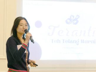 Tan Ellen mewakili tim Teranti dari Universitas Katolik Widya Mandala Surabaya (UKWMS) dalam UMI Youthpreneur. (dok.UKWMS)