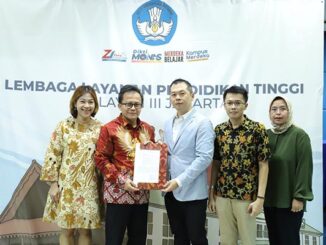 Kalbis Institute secara resmi menyandang peningkatan status perguruan tinggi menjadi Universitas Kalbis atau Kalbis University. (dok.kalbis university)