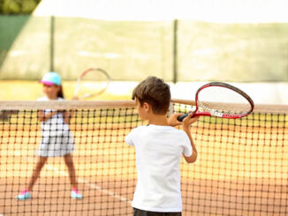 Tempat belajar tenis untuk anak. (Ist.)