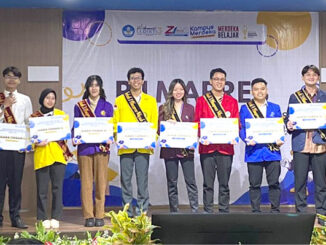 8 mahasiswa terbaik dalam Pilmapres Tingkat Wilayah Jakarta. (dok.LLDikti Wilayah III)