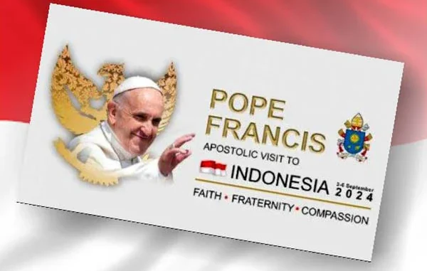 Logo dan moto resmi kunjungan Paus Fransiskus ke Indonesia