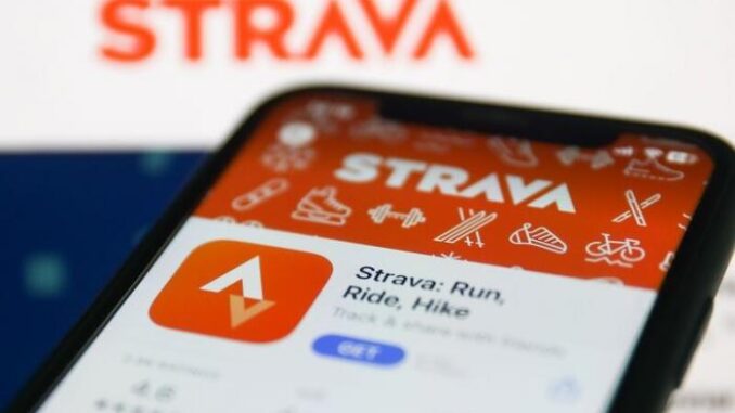 Aplikasi Strava. (Ist.)