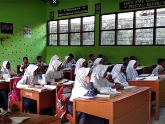 Siswa di SMP N 1 Mangunjaya. (dok.sekolah)