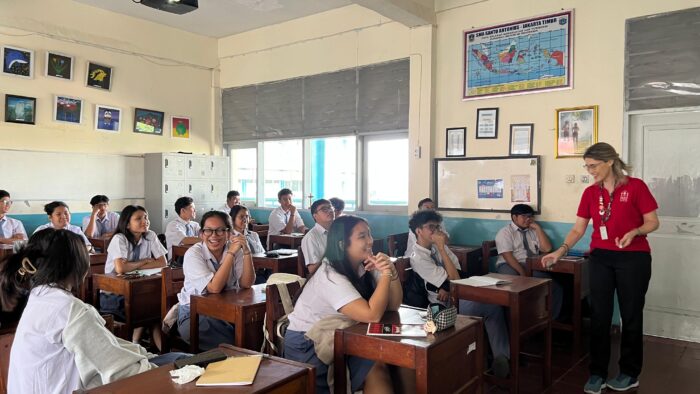 Peserta Student Exchange dari Brazil di Sekolah Santo Antonius Jakarta