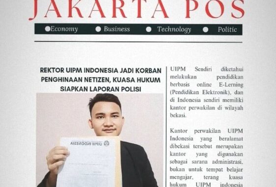 Koran yang diduga dibuat sendiri oleh tim legal UPM (Dok: Tangkapan layar X)