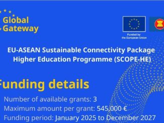 Grants for EU-ASEAN Higher Education Institution clusters fostering academic connectivity (2025-2027)