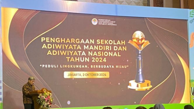 Acara Penghargaan Sekolah Adiwiyata Mandiri dan Adiwiyata Nasional Tahun 2024 (Dok.Kemdikbud)