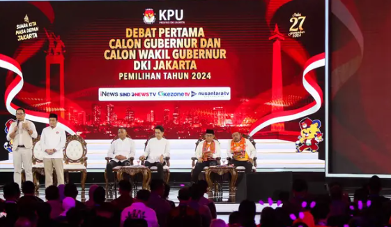 debat perdana pilkada Jakarta 2024 (Dok: tangkapan layar Youtube)