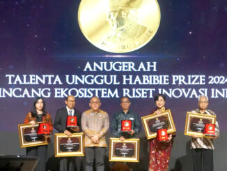 Lima guru besar peraih penghargaan Habibie Prize 2024. (Ist.)