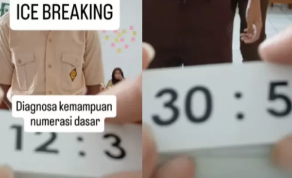 Guru membagikan video siswa belum bisa menghitung pembagian dasar.(Dok Tangkapan layar Instagram @julaehaju)